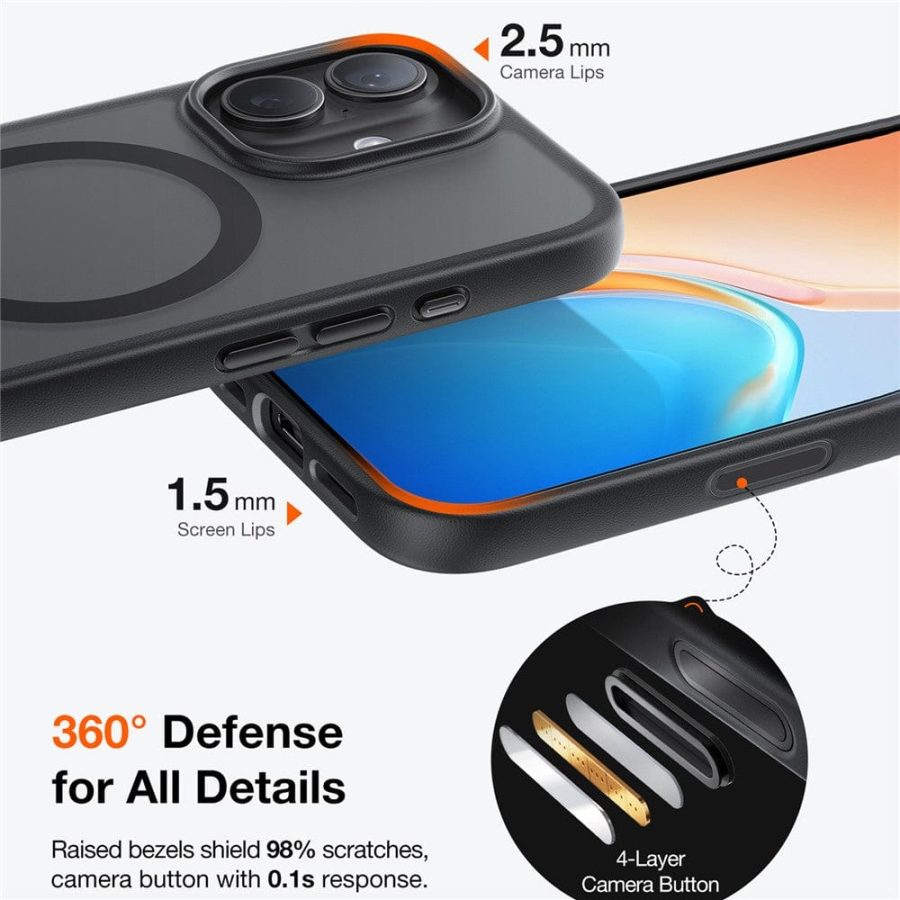 TORRAS Guardian-Mag Series For iPhone 17 Case Magnetic Matte Phone Cover