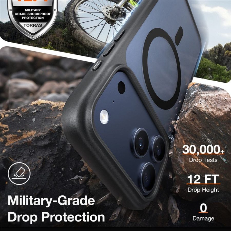 TORRAS Guardian-Mag Series For iPhone 17 Pro Case Magnetic Matte Phone Cover