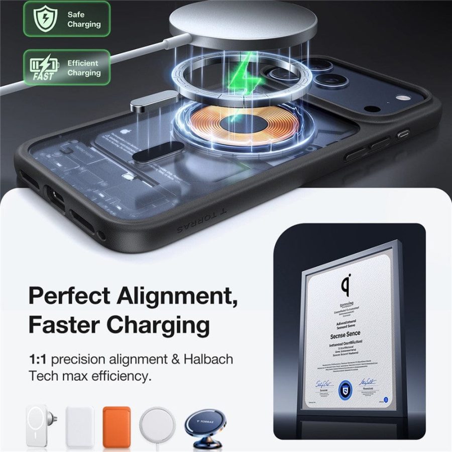 TORRAS Guardian-Mag Series For iPhone 17 Pro Case Magnetic Matte Phone Cover
