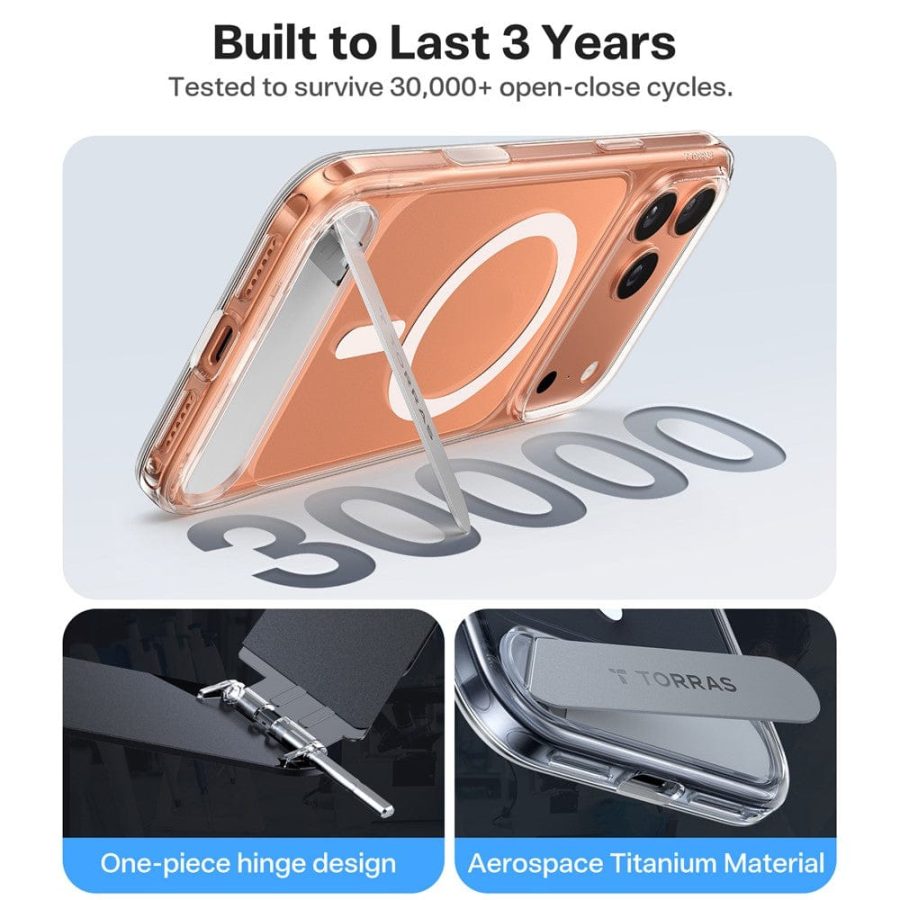 TORRAS Ostand L1 Series For iPhone 17 Pro MagSafe Kickstand Case