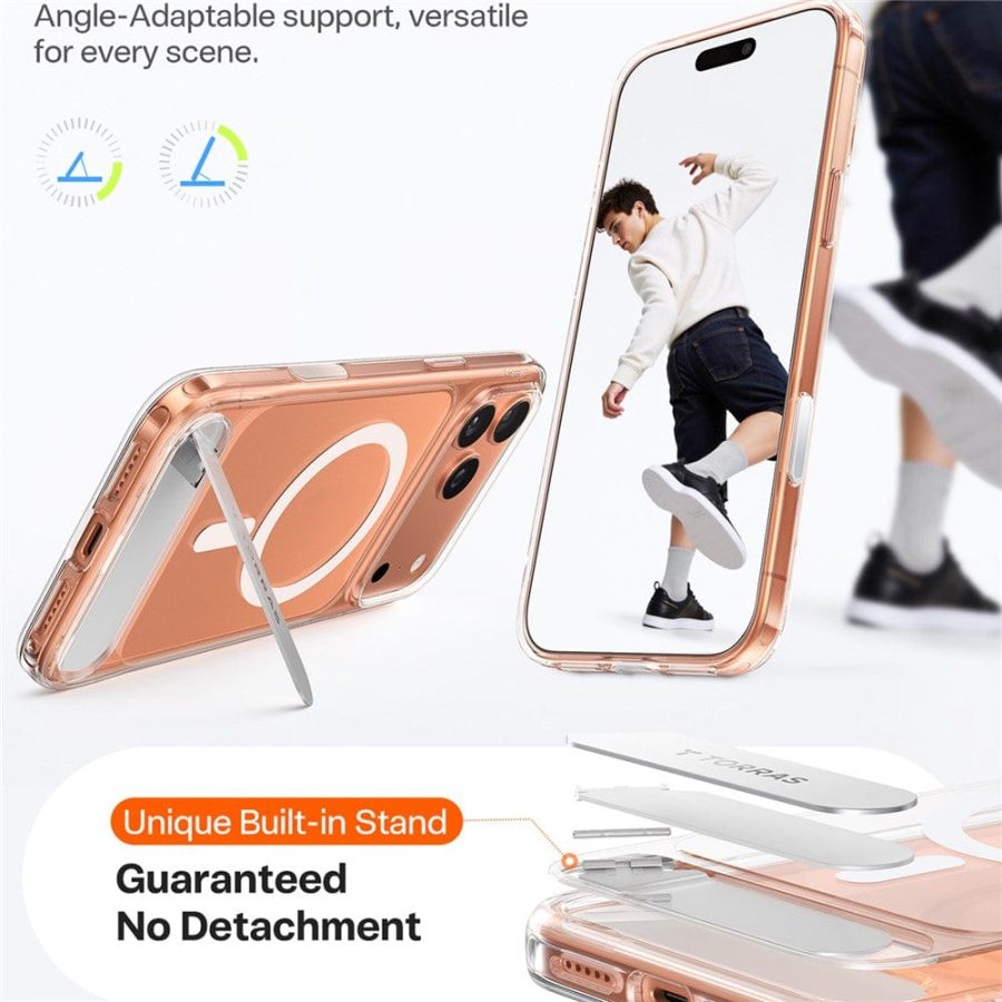 TORRAS Ostand L1 Series For iPhone 17 Pro Max MagSafe Kickstand Case