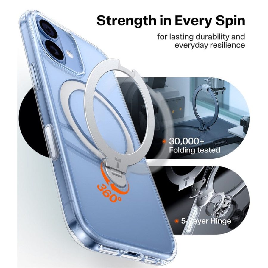 TORRAS Ostand Q3 Spin Series For iPhone 17 MagSafe Rotating Kickstand Case