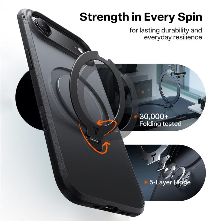 TORRAS Ostand Q3 Spin Series For iPhone Air Case Magnetic Rotating Kickstand Phone Cover