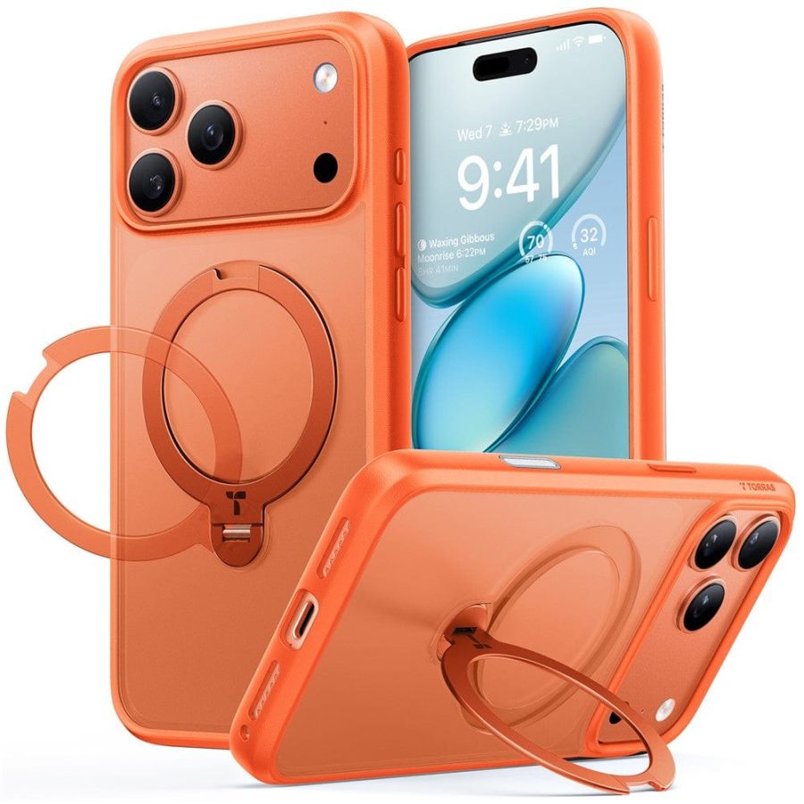 6601169415D-1 TORRAS Ostand Q3 Spin Series For iPhone 17 Pro MagSafe Rotating Kickstand Case