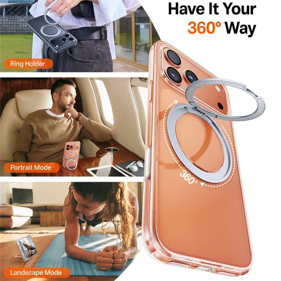 TORRAS Ostand O1 Guardian Series For iPhone 17 Pro Magnetic Case Rotating Kickstand Phone Cover