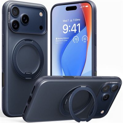 TORRAS Ostand O3 Fitness Series For iPhone 17 Pro Case Compatible with MagSafe Kickstand Phone Cover
