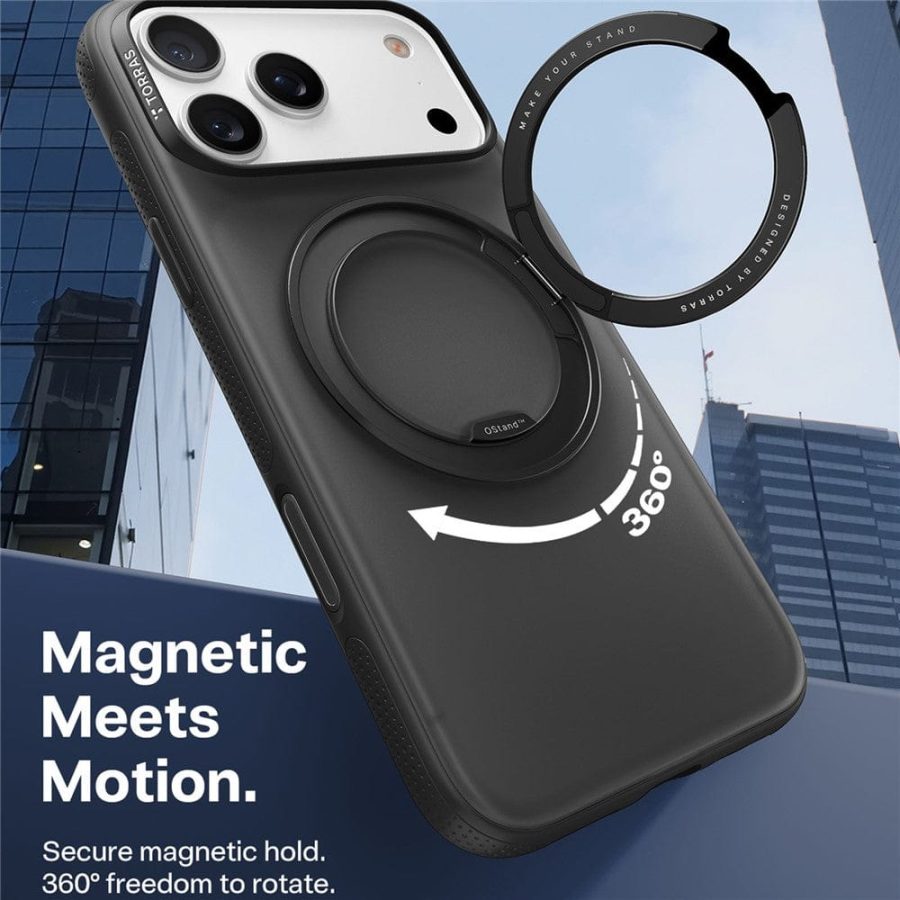 TORRAS Ostand O3 Fitness Series For iPhone 17 Pro Max Case Compatible with MagSafe Kickstand Phone Cover