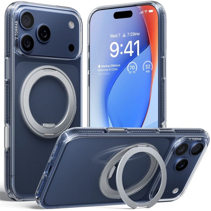 TORRAS Ostand O3 Fitness Series For iPhone 17 Pro Max Case Compatible with MagSafe Kickstand Phone Cover