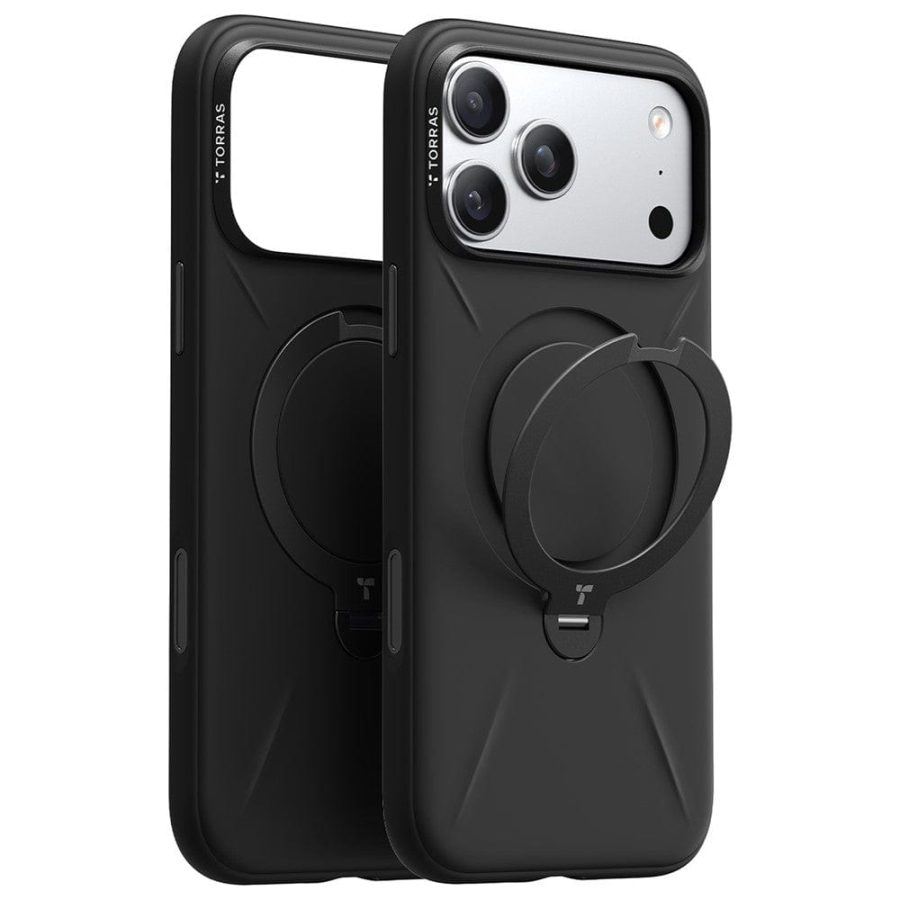 TORRAS Ostand Q3 Silicone Series For iPhone 17 Pro Case Kickstand Liquid Silicone Phone Cover Compatible with MagSafe