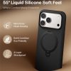 TORRAS Ostand Q3 Silicone Series For iPhone 17 Pro Case Kickstand Liquid Silicone Phone Cover Compatible with MagSafe