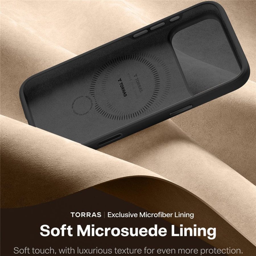 TORRAS Ostand Q3 Silicone Series For iPhone 17 Pro Case Kickstand Liquid Silicone Phone Cover Compatible with MagSafe