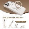 TORRAS Ostand Q3 Silicone Series For iPhone 17 Pro Max Case Magnetic Ring Kickstand Liquid Silicone Phone Cover
