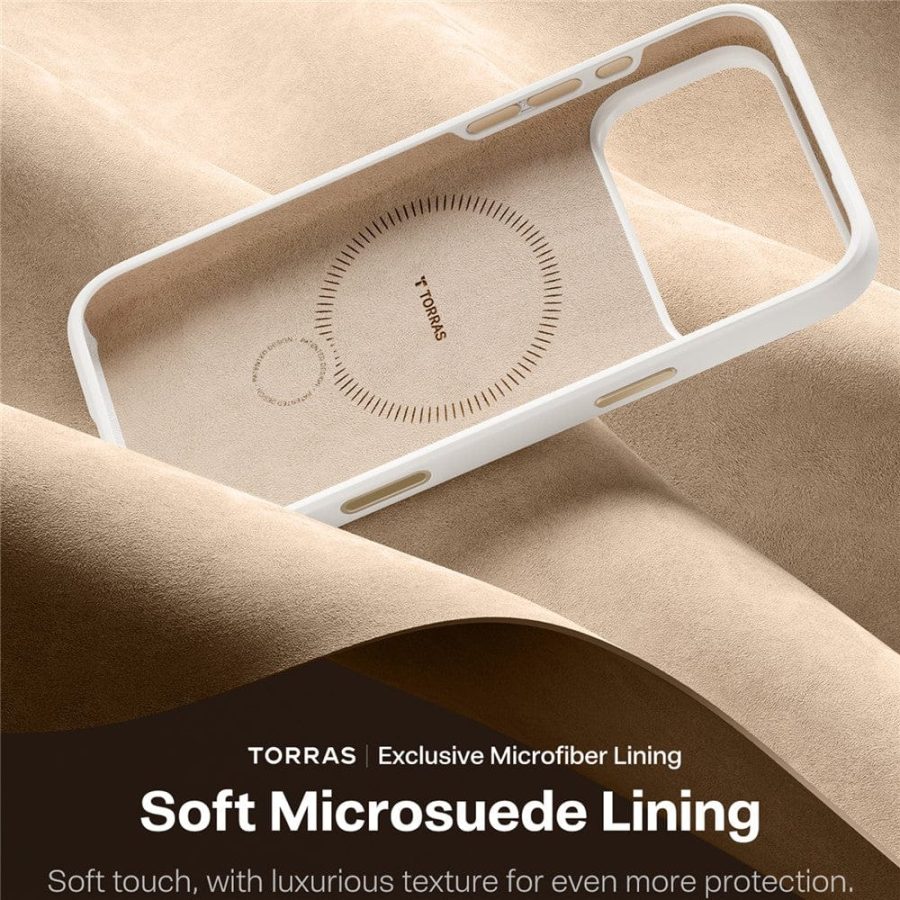 TORRAS Ostand Q3 Silicone Series For iPhone 17 Pro Max Case Magnetic Ring Kickstand Liquid Silicone Phone Cover