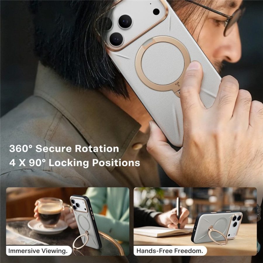 TORRAS Ostand Q3 VegSkin Series For iPhone 17 Pro Case Compatible with MagSafe Kickstand Phone Cover
