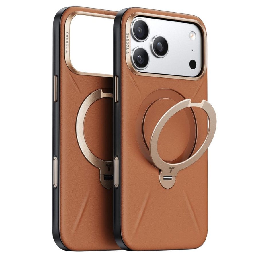 TORRAS Ostand Q3 VegSkin Series For iPhone 17 Pro Case Compatible with MagSafe Kickstand Phone Cover