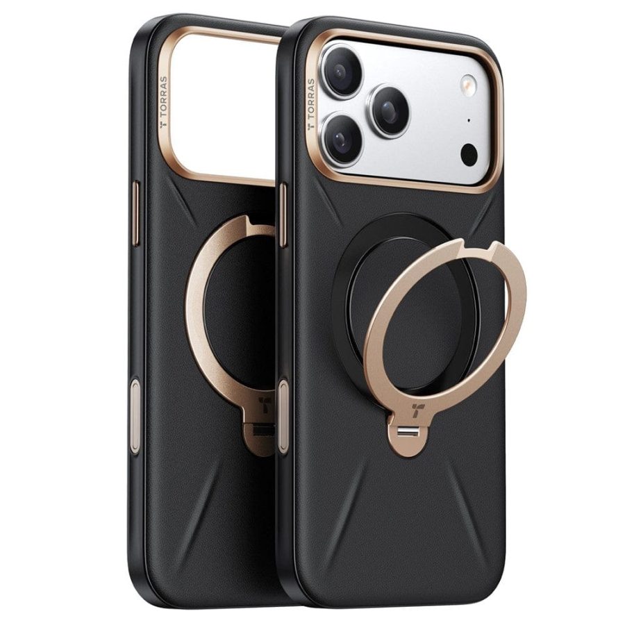 TORRAS Ostand Q3 VegSkin Series For iPhone 17 Pro Case Compatible with MagSafe Kickstand Phone Cover