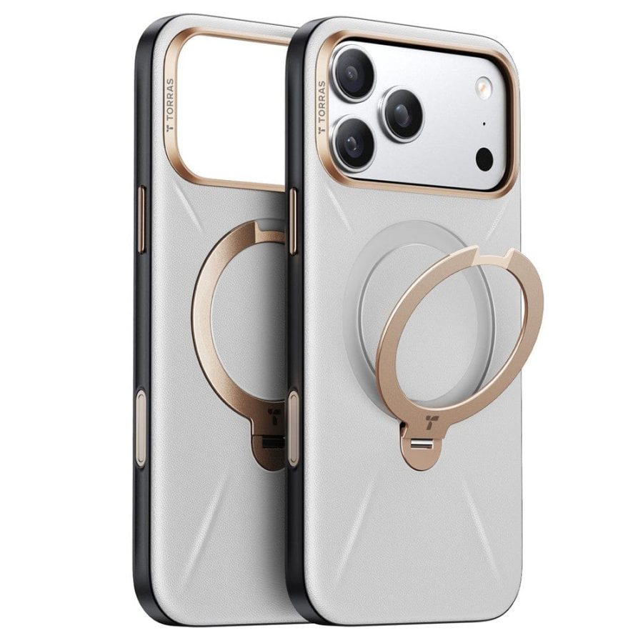 TORRAS Ostand Q3 VegSkin Series For iPhone 17 Pro Max Case Compatible with MagSafe Kickstand Phone Cover