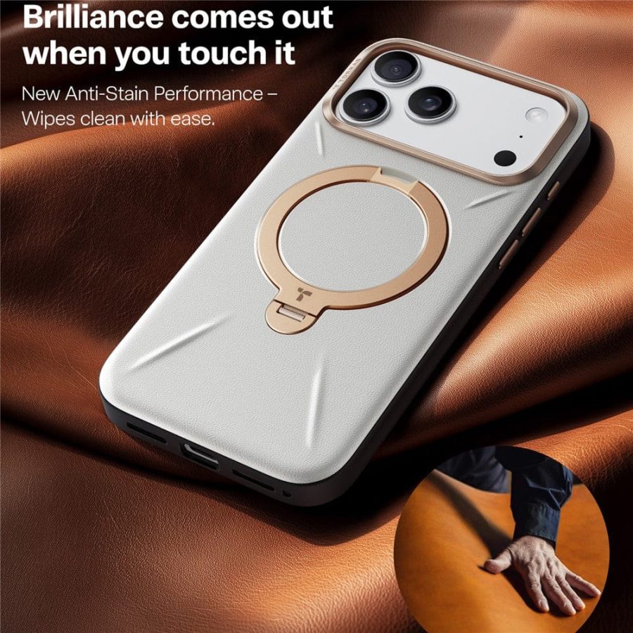 TORRAS Ostand Q3 VegSkin Series For iPhone 17 Pro Max Case Compatible with MagSafe Kickstand Phone Cover