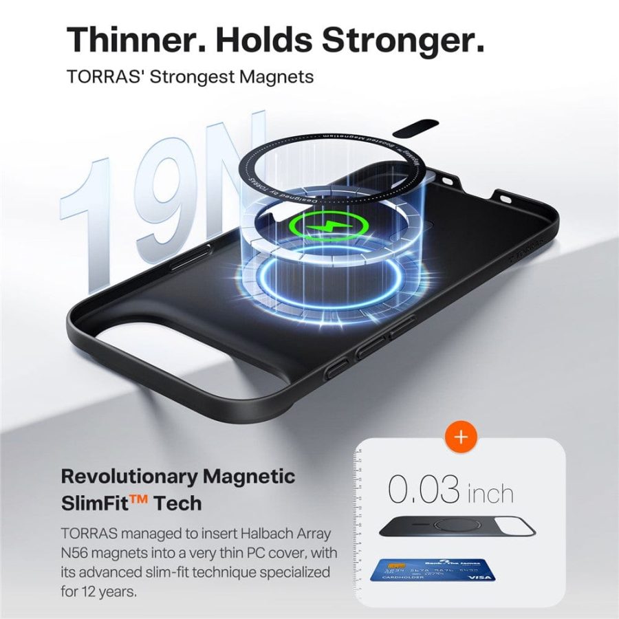 TORRAS Slimfit Mag Series For iPhone Air Case Compatible with MagSafe Shockproof Phone Cover