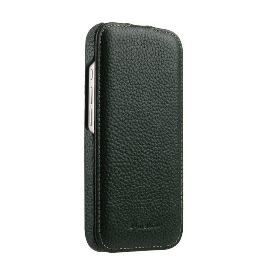6601179800A-4 MELKCO For iPhone 17 Pro Max Flip Case Genuine Bovine Leather Cover | Compatible with MagSafe by The Case Factory