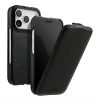6601179800C-1 MELKCO For iPhone 17 Pro Max Flip Case Genuine Bovine Leather Cover | Compatible with MagSafe Black iPhone 17 Pro Max by The Case Factory