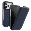 6601179802C-1 MELKCO For iPhone 17 Pro Flip Case Genuine Bovine Leather | Compatible with MagSafe Blue iPhone 17 Pro by The Case Factory
