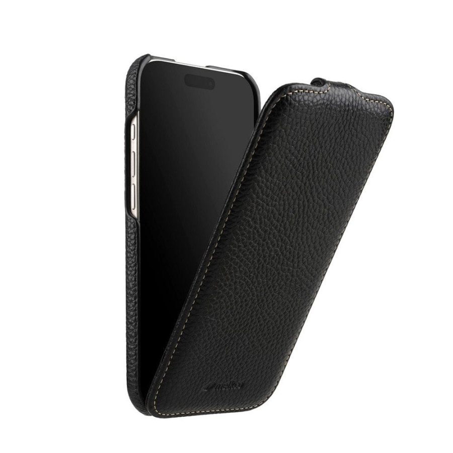 6601179804A-3 MELKCO For iPhone Air Flip Case Genuine Bovine Leather | Compatible with MagSafe by The Case Factory