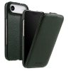 6601179804C-1 MELKCO For iPhone Air Flip Case Genuine Bovine Leather | Compatible with MagSafe Green iPhone Air by The Case Factory