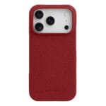 MELKCO For iPhone 17 Pro Max Case Genuine Bovine Leather | Compatible with MagSafe Red iPhone 17 Pro Max by The Case Factory