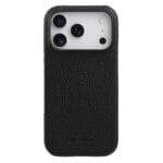 MELKCO For iPhone 17 Pro Case Genuine Bovine Leather | Compatible with MagSafe Black iPhone 17 Pro by The Case Factory