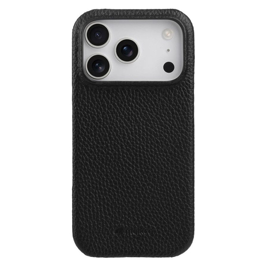 6601179860A-1_f18c20ac-21fe-42d7-9c87-e9e4dab75342 MELKCO For iPhone 17 Pro Case Genuine Bovine Leather | Compatible with MagSafe Black iPhone 17 Pro by The Case Factory