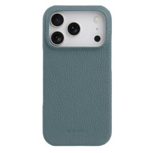 MELKCO For iPhone 17 Pro Case Genuine Bovine Leather | Compatible with MagSafe Blue iPhone 17 Pro by The Case Factory