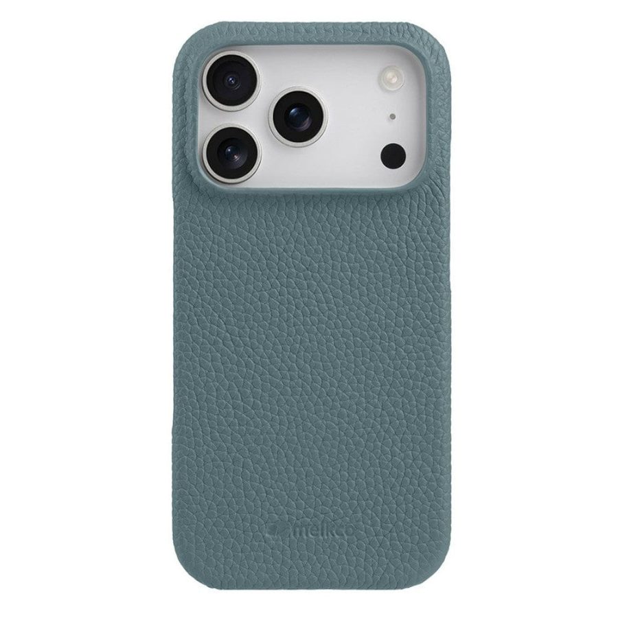6601179860E-1_5e6f0172-aa97-47a5-a001-0835b3893ab7 MELKCO For iPhone 17 Pro Case Genuine Bovine Leather | Compatible with MagSafe Blue iPhone 17 Pro by The Case Factory