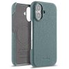 6601179861B-1 MELKCO For iPhone 17 Case Genuine Cow Leather PC Phone Cover Compatible with MagSafe Blue by The Case Factory