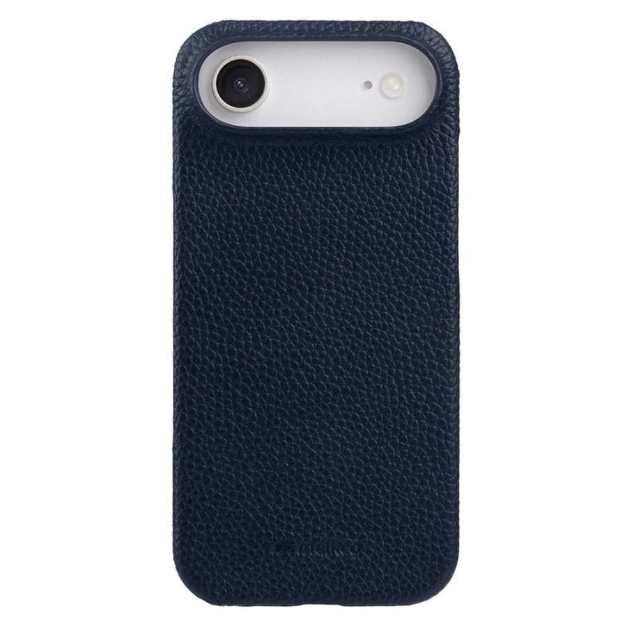 MELKCO For iPhone Air Case Genuine Bovine Leather | Compatible with MagSafe Dark Blue iPhone Air by The Case Factory