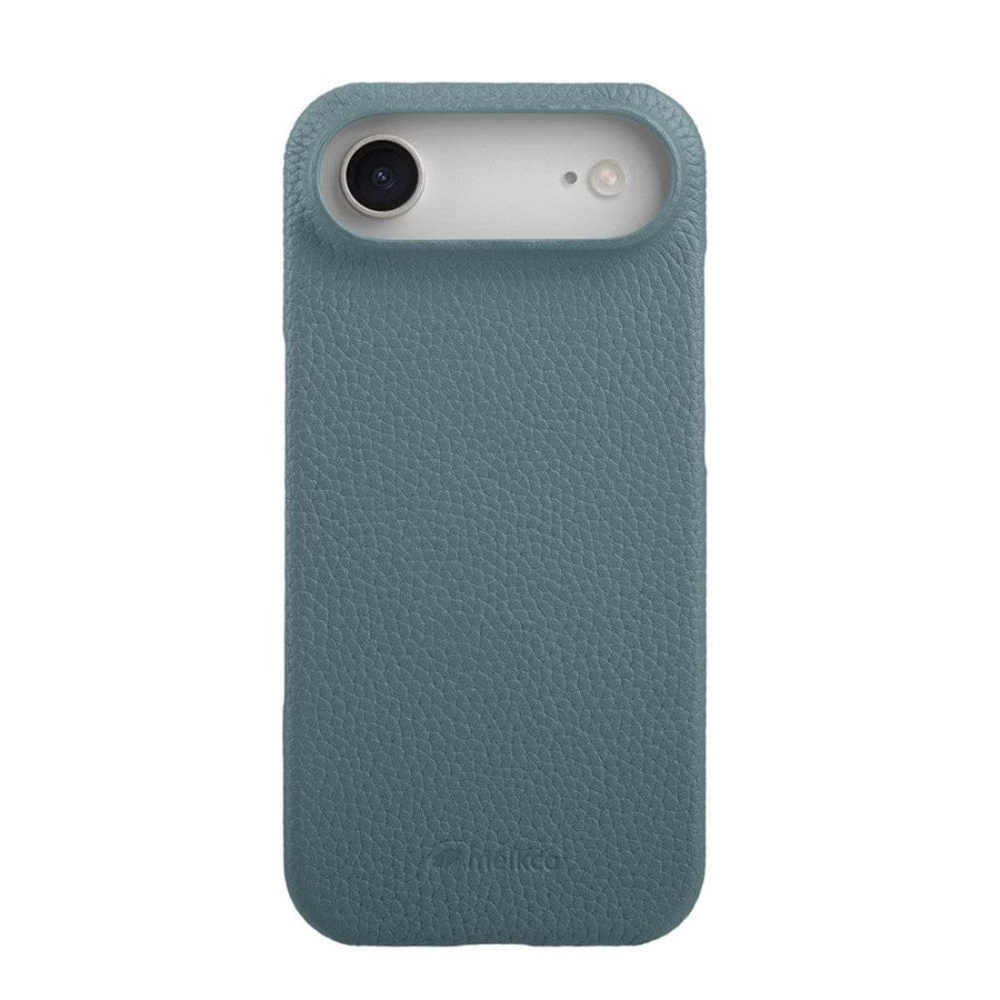 MELKCO For iPhone Air Case Genuine Bovine Leather | Compatible with MagSafe Blue iPhone Air by The Case Factory
