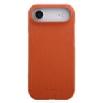 MELKCO For iPhone Air Case Genuine Bovine Leather | Compatible with MagSafe Orange iPhone Air by The Case Factory