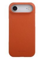 MELKCO For iPhone Air Case Genuine Bovine Leather | Compatible with MagSafe Orange iPhone Air by The Case Factory
