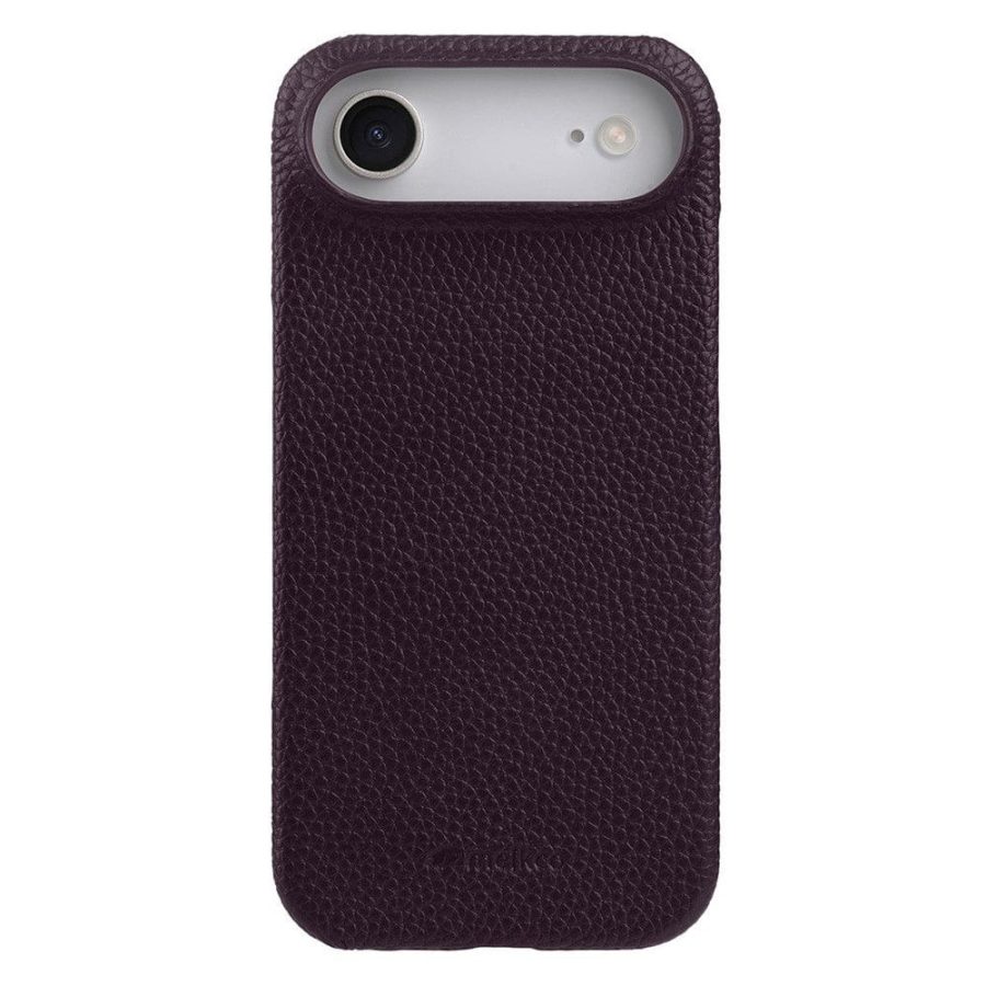 MELKCO For iPhone Air Case Genuine Bovine Leather | Compatible with MagSafe Purple iPhone Air by The Case Factory