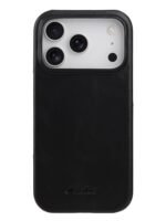 MELKCO For iPhone 17 Pro Max Case Waxy Genuine Cow Leather | Compatible with MagSafe Black iPhone 17 Pro Max by The Case Factory