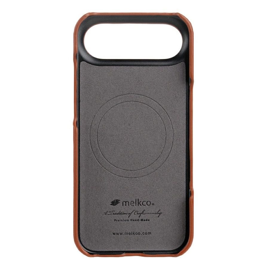 MELKCO For iPhone Air Case Waxy Genuine Cow Leather | Compatible with MagSafe by The Case Factory