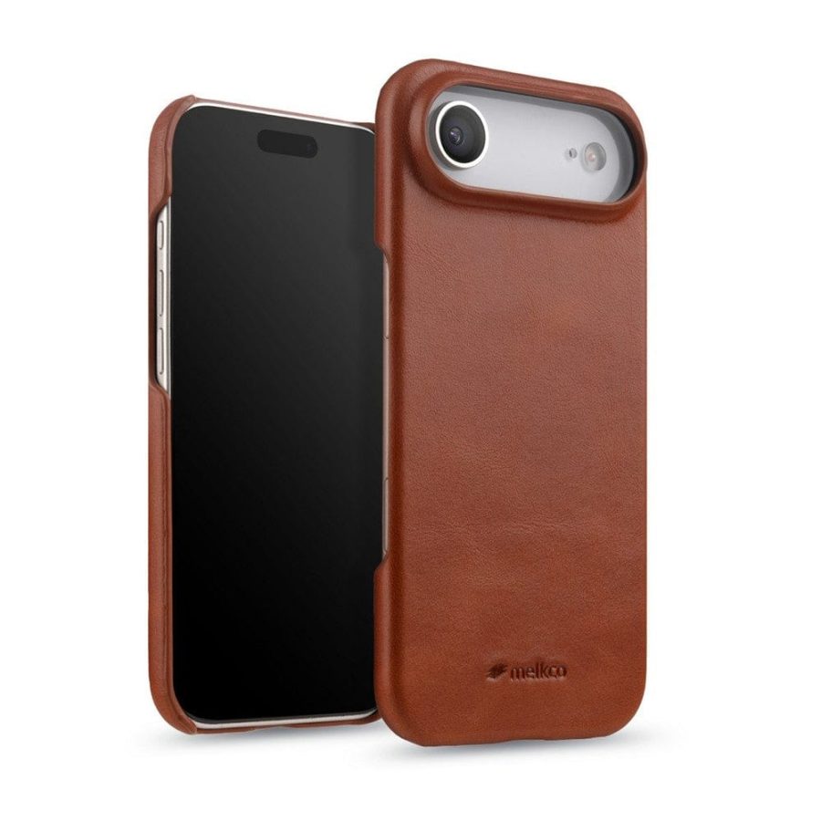 MELKCO For iPhone Air Case Waxy Genuine Cow Leather | Compatible with MagSafe by The Case Factory