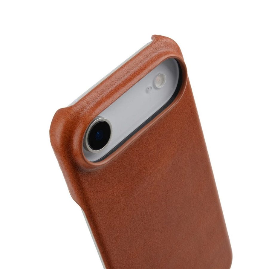 MELKCO For iPhone Air Case Waxy Genuine Cow Leather | Compatible with MagSafe by The Case Factory