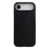 MELKCO For iPhone Air Case Waxy Genuine Cow Leather | Compatible with MagSafe Black iPhone Air by The Case Factory