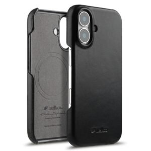 MELKCO For iPhone 17 Case Waxy Genuine Cow Leather | Compatible with MagSafe by The Case Factory