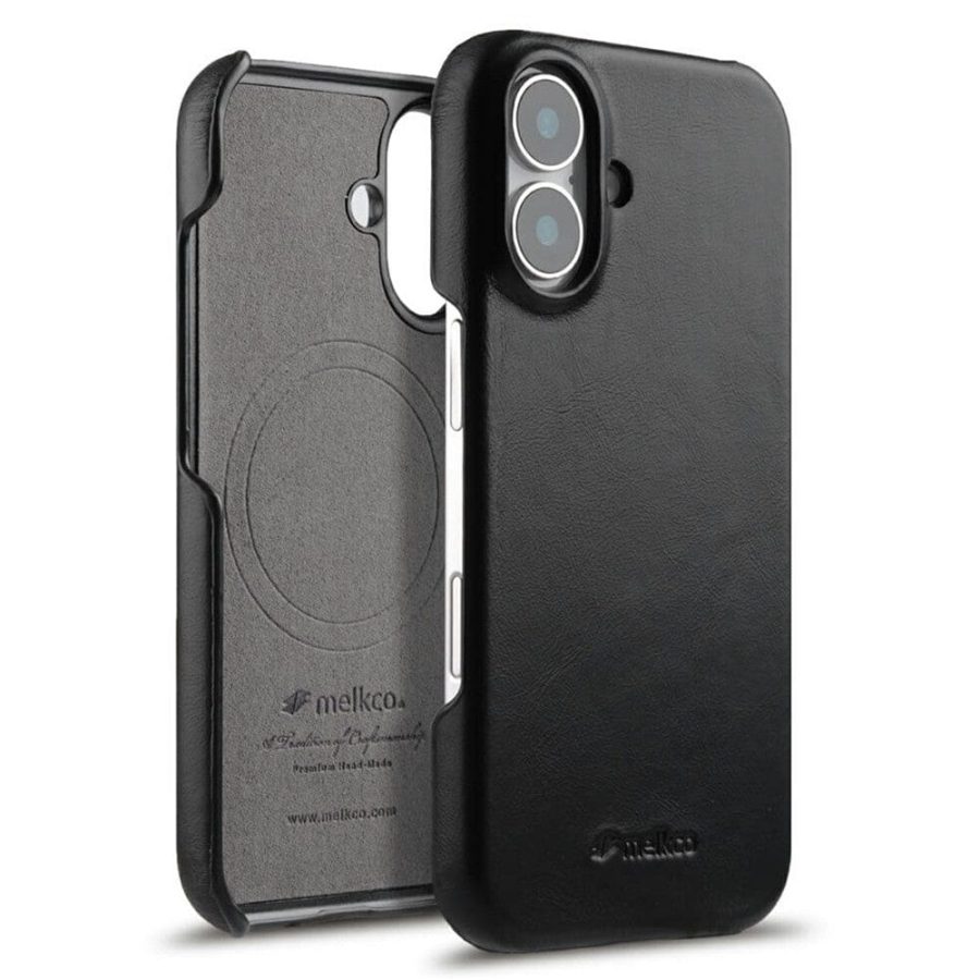 MELKCO For iPhone 17 Case Waxy Genuine Cow Leather | Compatible with MagSafe by The Case Factory