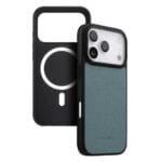 MELKCO For iPhone 17 Pro Ultra Thin Case Genuine Bovine Leather | Compatible with MagSafe Baby Blue iPhone 17 Pro by The Case Factory