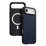 MELKCO For iPhone Air Ultra Thin Case Genuine Bovine Leather | Compatible with MagSafe Dark Blue iPhone Air by The Case Factory