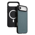 MELKCO For iPhone Air Ultra Thin Case Genuine Bovine Leather | Compatible with MagSafe Baby Blue iPhone Air by The Case Factory