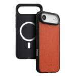 MELKCO For iPhone Air Ultra Thin Case Genuine Bovine Leather | Compatible with MagSafe Orange iPhone Air by The Case Factory